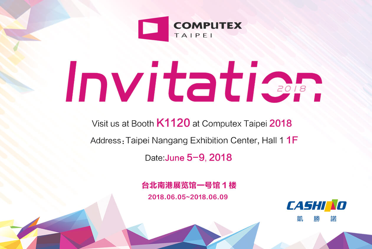 Cashino Convida Você a Computex Taipei 2018